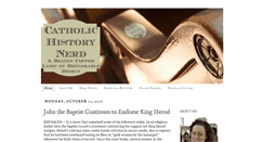 Desktop Screenshot of catholichistorynerd.com